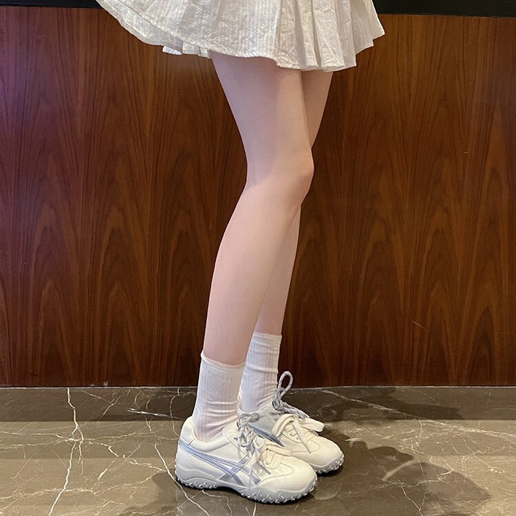 【镇店之宝-秋季上新】澜柜家软皮阿甘厚底德训鞋女内增高休闲鞋|undefined
