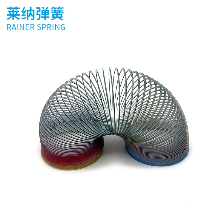 Производитель поставляет радужный круг оптом цветной пружинный магический круг волшебный магический круг волшебный дух пружинный пружинный складной круг