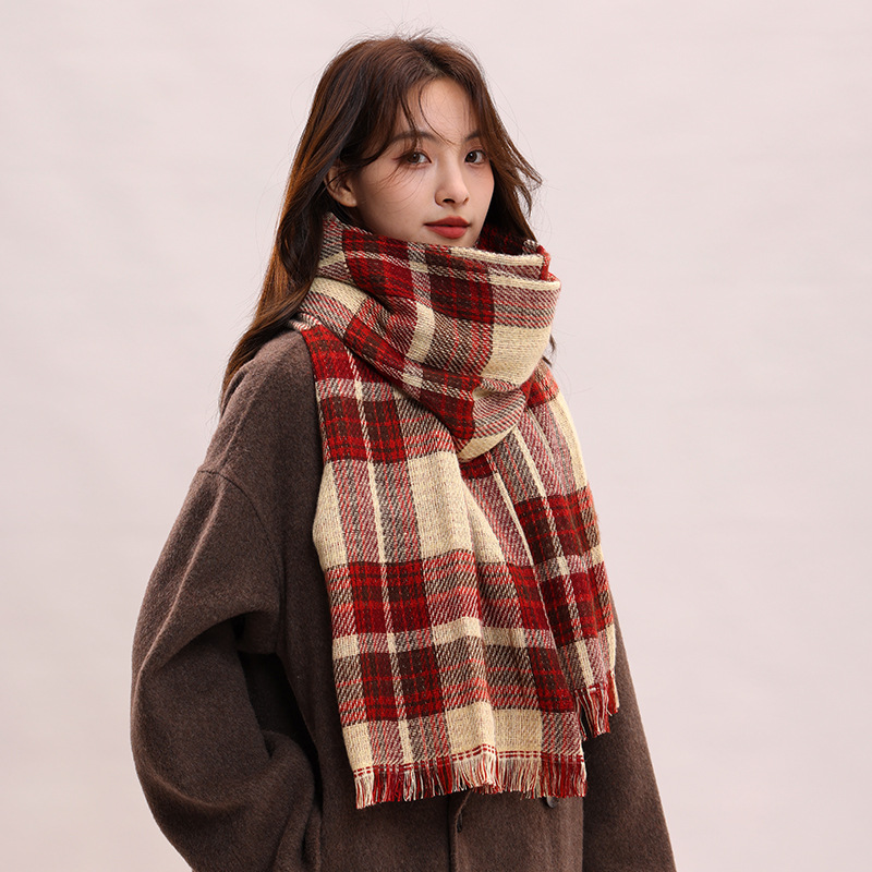 Couple Winter Thickened Versatile Student Giving Boyfriend Birthday Gift 2024 New High end Luxury Scarf_voghion.com