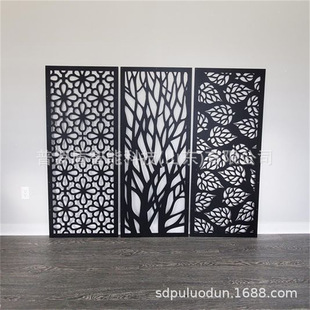 Laser cutting metal decorative landscape wall villa fence European-style guardrail CNC hollow door panel engraving screen partition