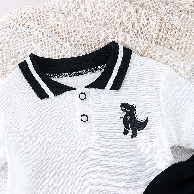 Comfort Function Regular Fit Fit Type Casual Sports Letter Dinosaur Cotton Boys Clothing Sets
