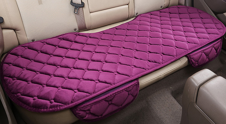 Car cushion plush warm thickened no backrest cushion three-piece set factory outlet
