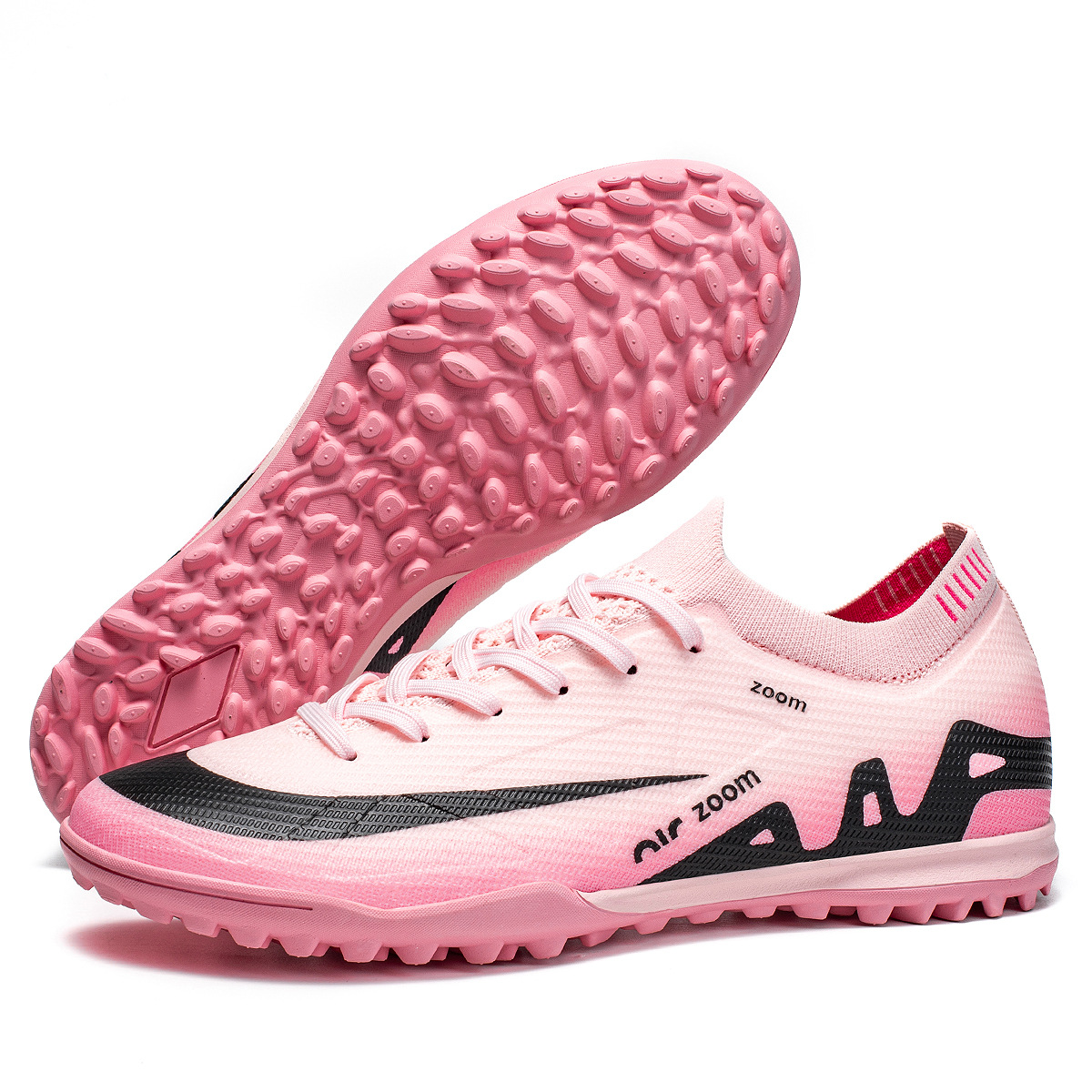 Zapatos de fútbol de la Copa de Europa 15 del fabricante, con costuras invisibles, disponibles en varios tamaños, para hombre y mujer, tacos bajos con tacos largos para fútbol sobre césped.