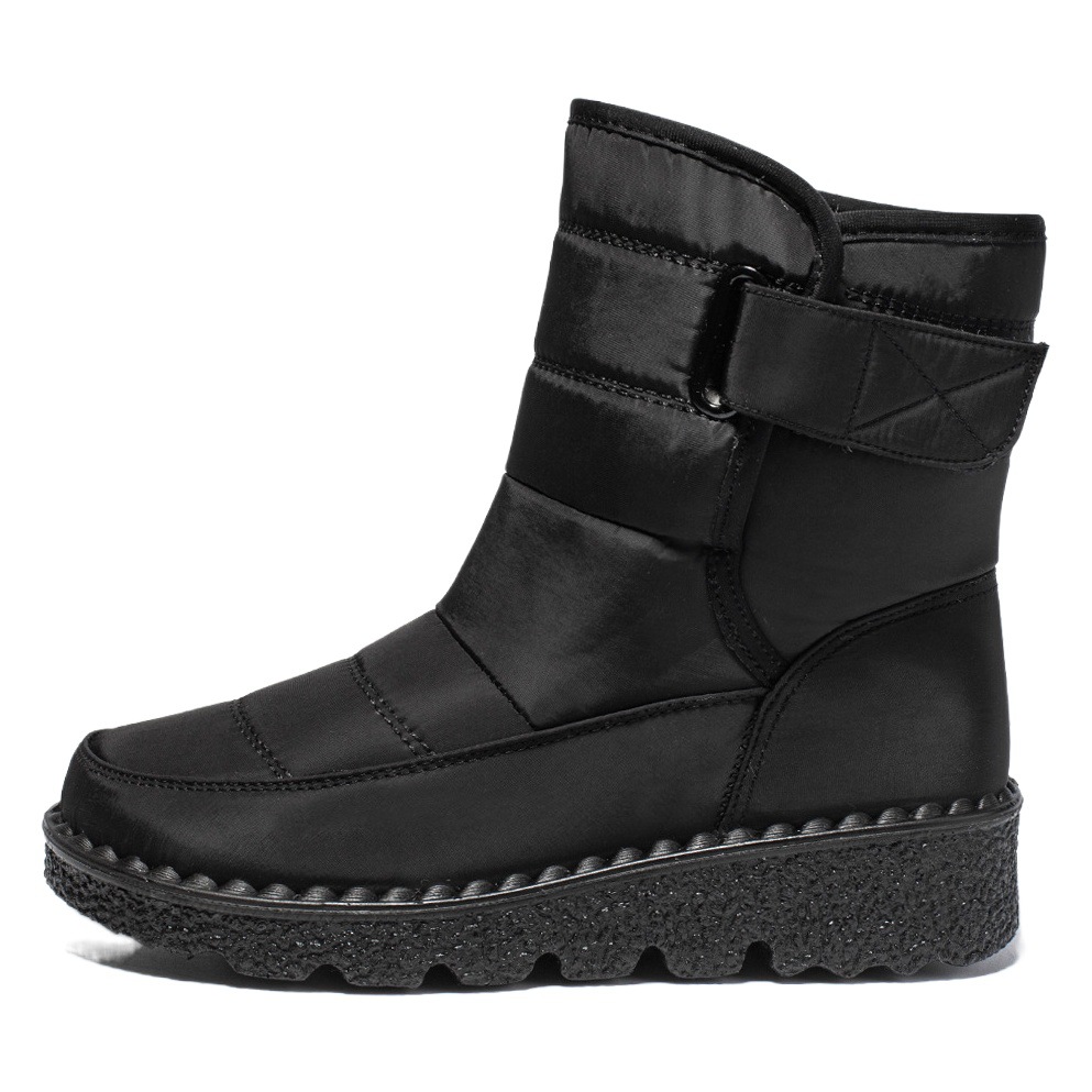 23 nuevas botas de nieve de las mujeres calientes transfronterizas del comercio exterior Velcro impermeable tamaño europeo 44 tamaño botas de mujer zapatos de mujer casual