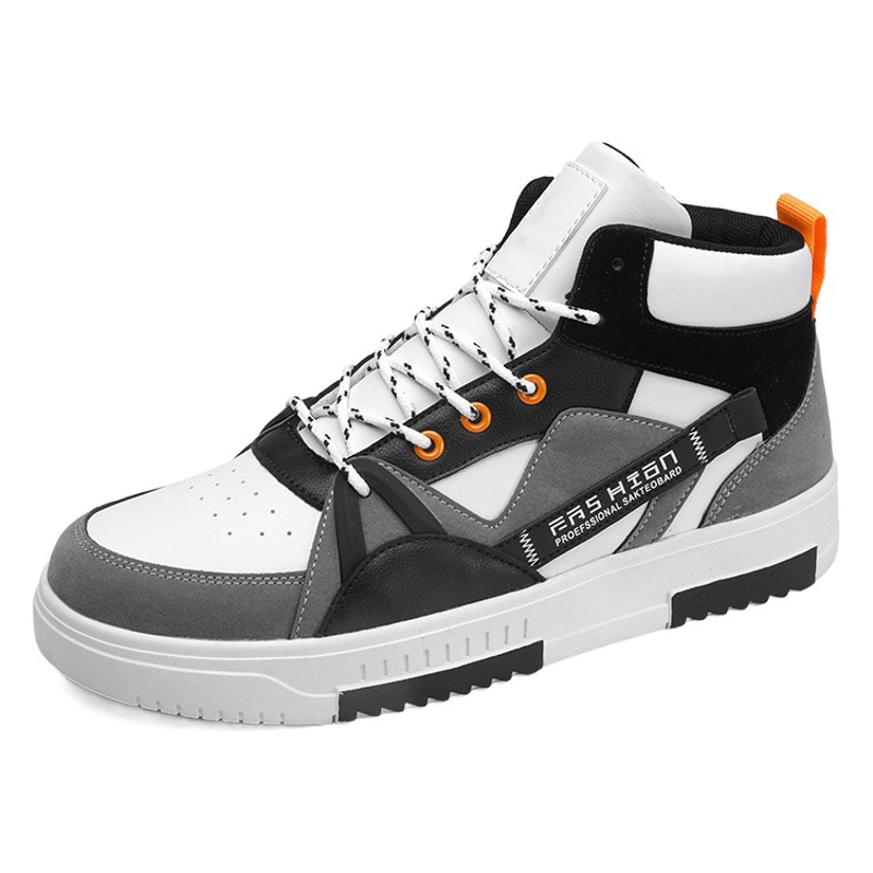 Zapatos de hombre Otoño e Invierno nueva moda alta-top deportes casual zapatos de tablero de todos los partidos nicho diseño original zapatos de moda de estudiante de secundaria