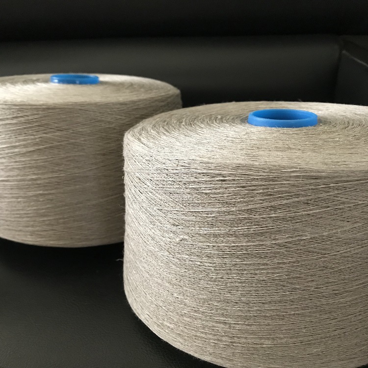 现货供应 雨露亚麻纱28支亚麻纱线 28NM  雨露亚麻纤维