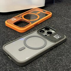 磁吸适用苹果17手机壳金属镜头支架iphone15ProMax高透防摔保护套