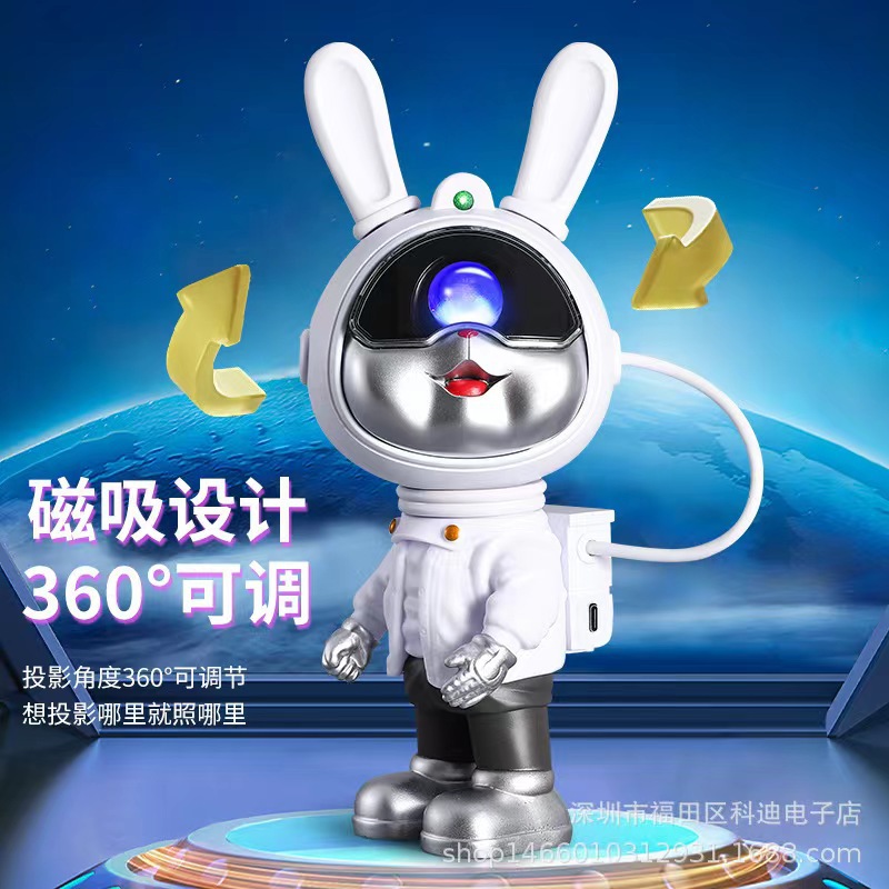 Astronauta cielo estrellado lámpara de proyección astronauta faro robot proyector noche luz etapa luz estrella