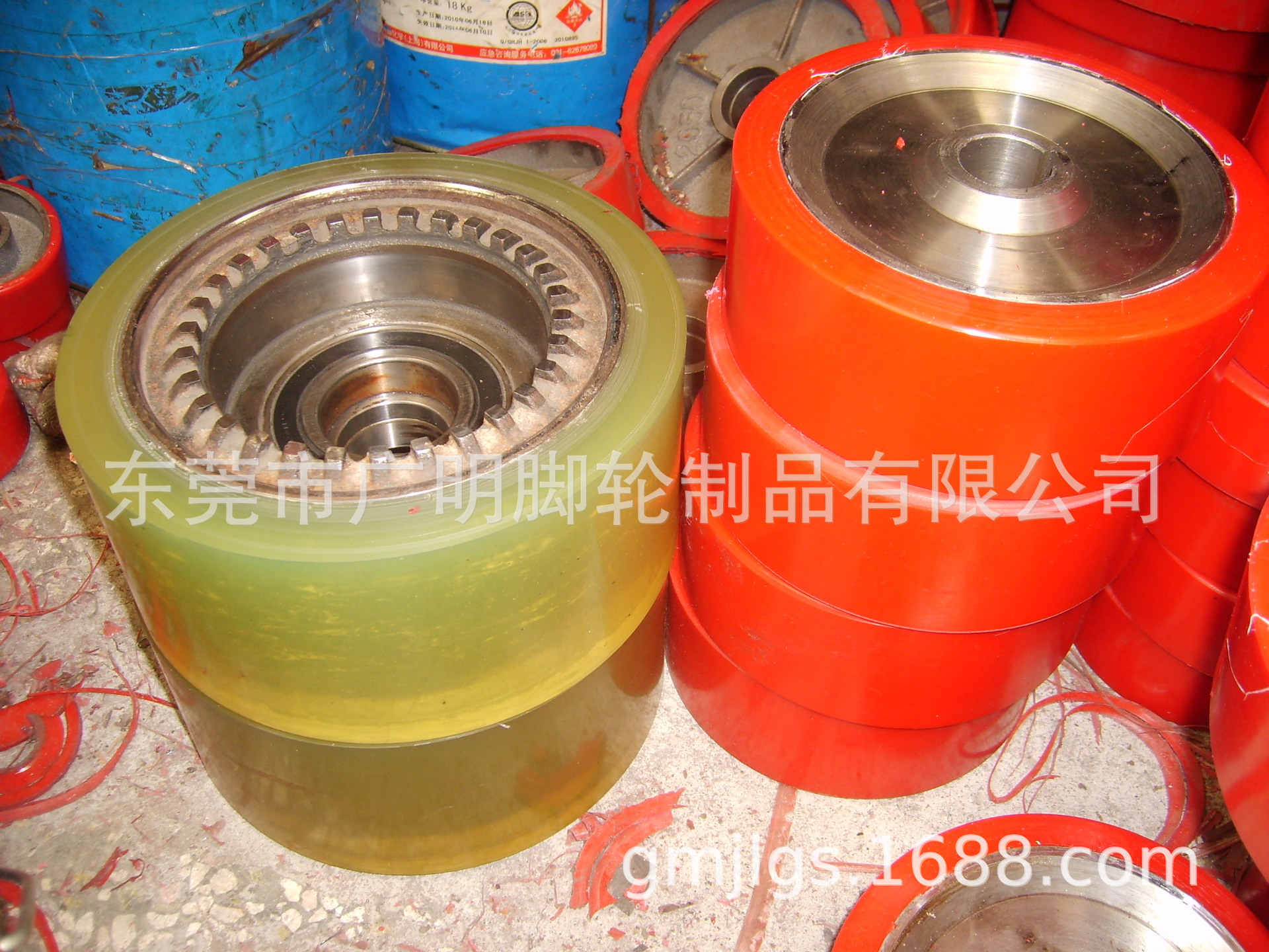 脚轮，叉车轮，PU轮，包胶轮，电动叉车轮包胶