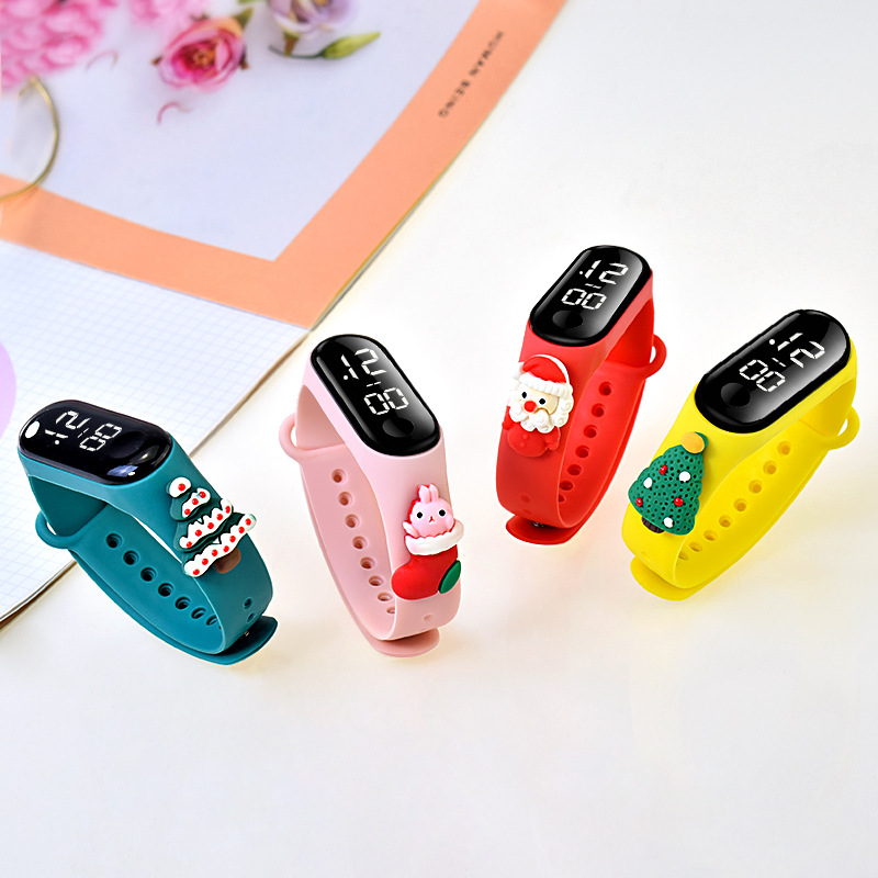 Daily Occasion Electronic Movement Cute Cartoon Buckle Electronic Kids Watches