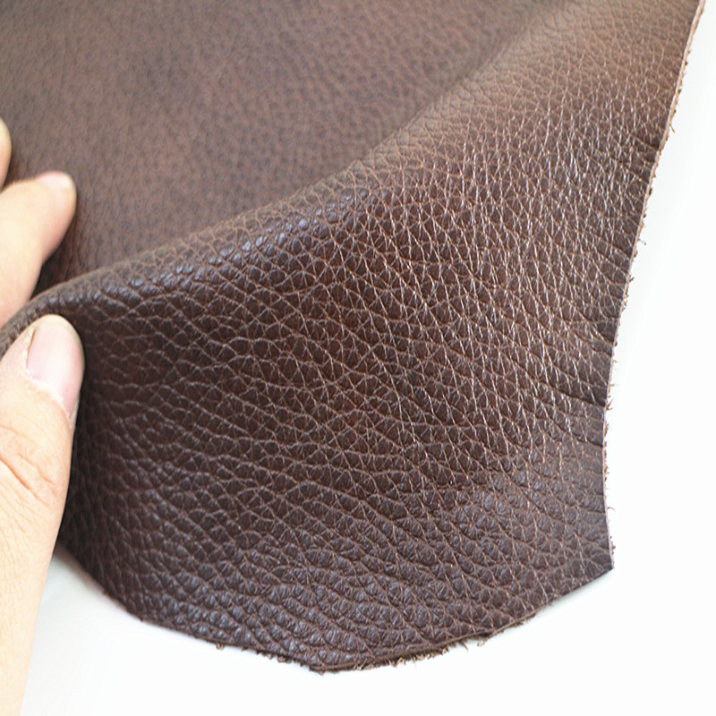 牛皮皮料真皮咖棕色皮子头层牛皮皮革面料皮料