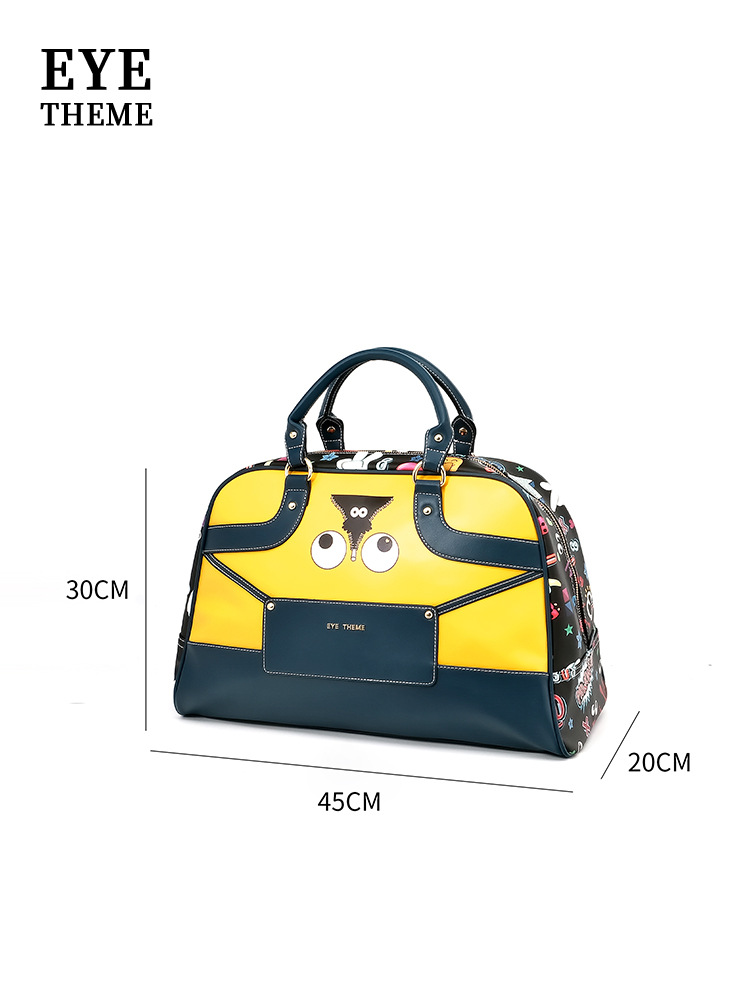Bolsa de viaje de gran capacidad de acondicionamiento físico de dibujos animados de moda bolsas de viaje personales 2655 #