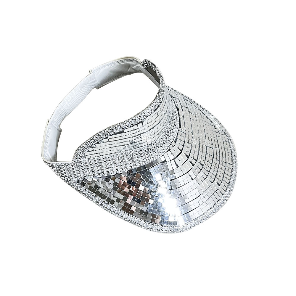 Sombrero de vaquero de disco transfronterizo sombrero láser de bola de disco sombrero de verano sombrero de fiesta sombrero de sombrero de sombrero