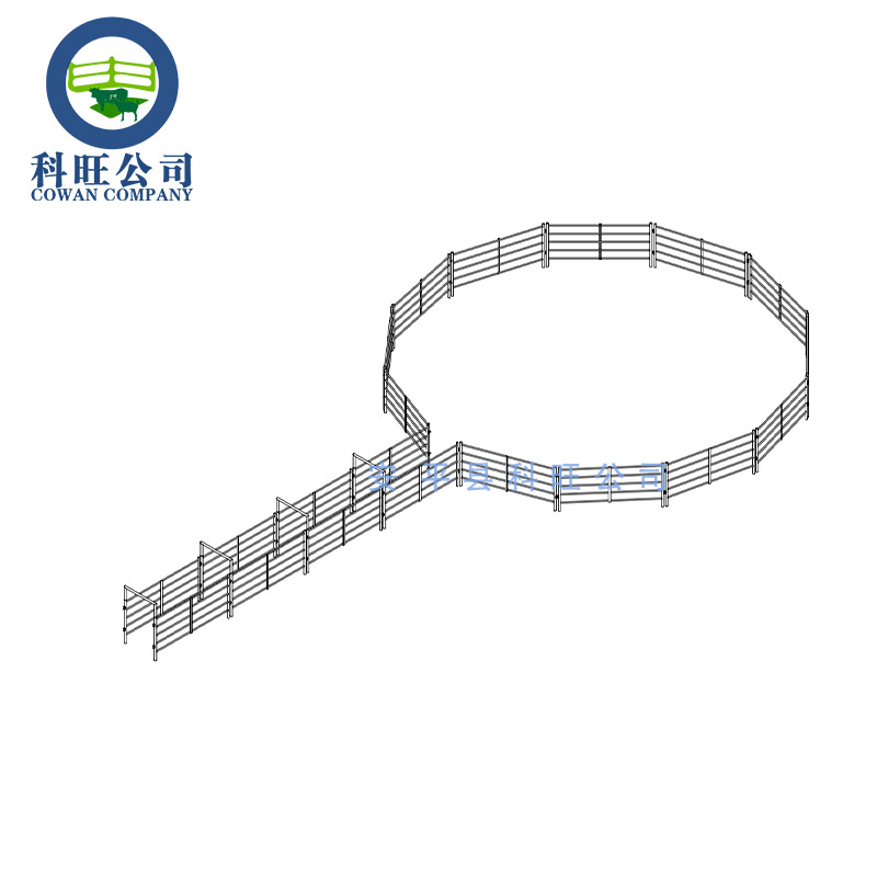 Barras móviles de prevención de epidemias Barras de inyección de prevención de epidemias Valla de ganado vacuno y ovino Pasaje móvil Circle Cría Fabricante de cercas de cría