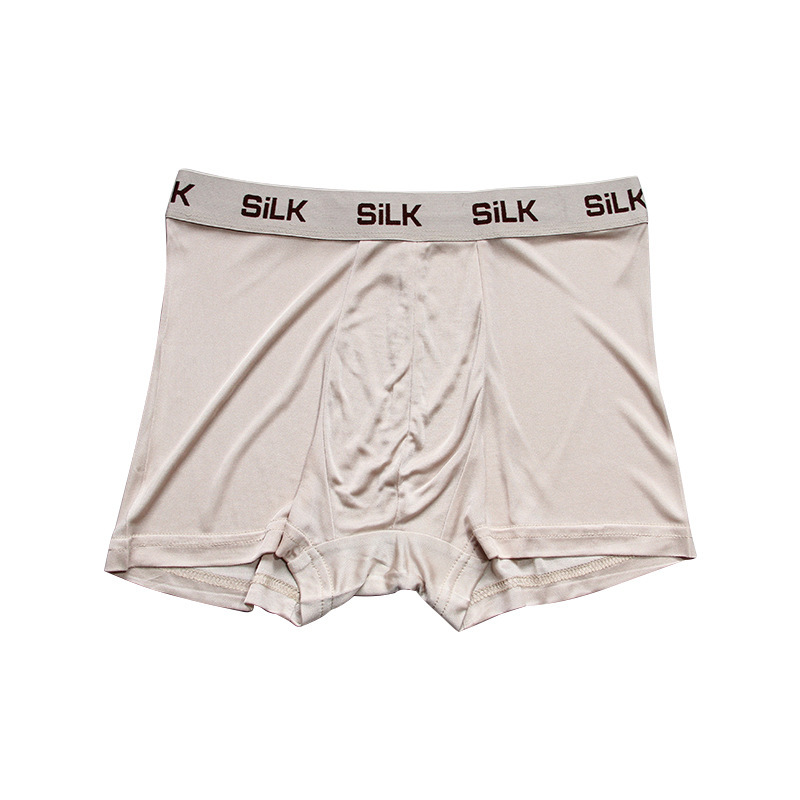 High-grade Mulberry Silk Men's Silk Underwear Mid-waist Sports Boxers Comfortable Loose Breathable Shorts for Men High-grade Mulberry Silk Men's Silk Underwear Mid-waist Sports Boxers Comfortable Loose Breathable Shorts for Men