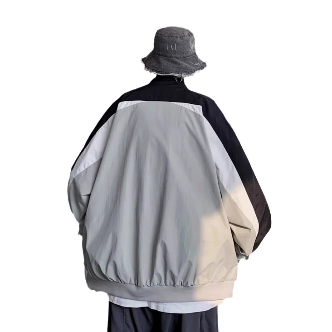 Autumn jacket, trend baseball uniform for leisure, for beloved, oversize