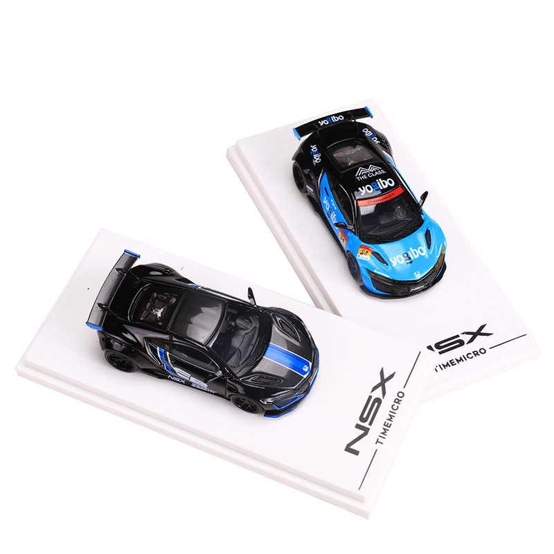 시간 마이크로 1:64 혼다 혼다 NSX 레이싱 시뮬레이션 합금 자동차 모델 컬렉션