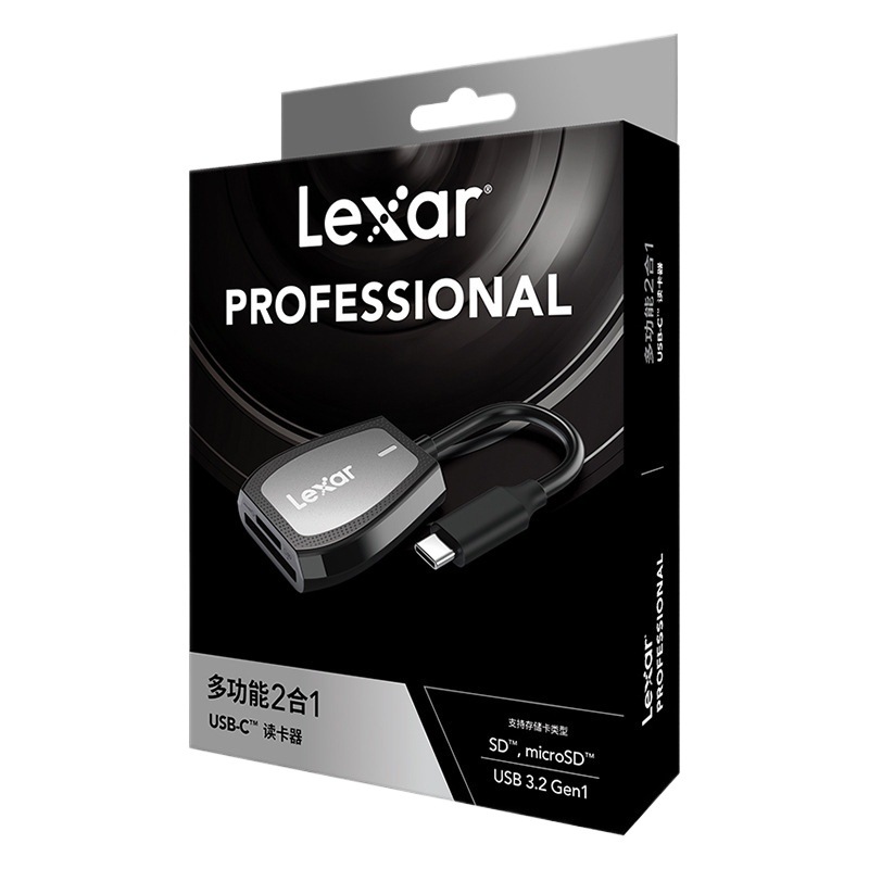 雷克沙 USB3.2 UHS-II Camera SD/Mobile TF Card Type-C High-speed Card Reader