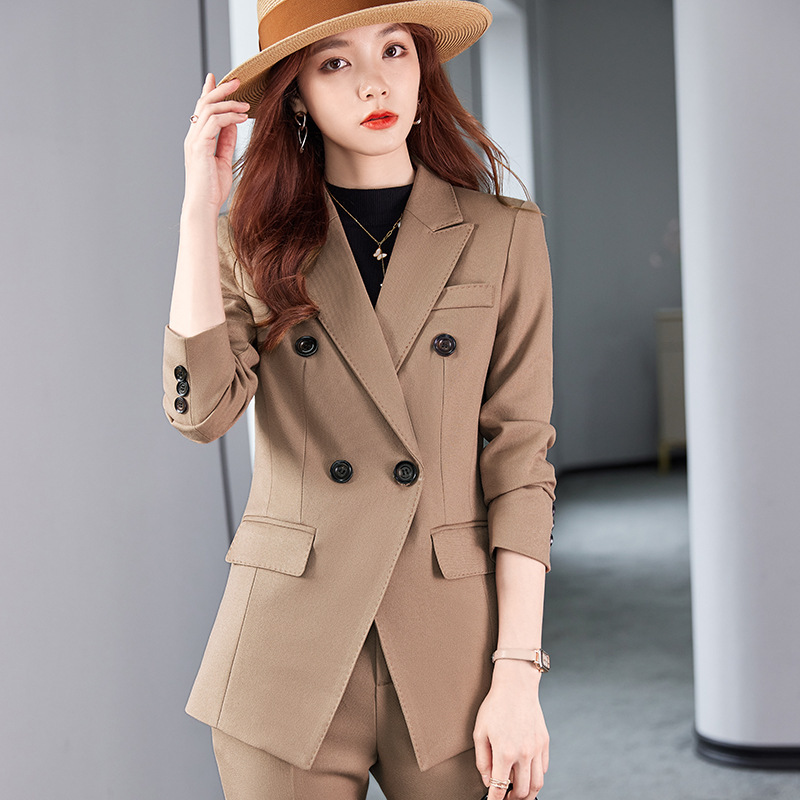 high quality women's business commuter jacket, fashion casual suit, two-piece pants, office tuxedo