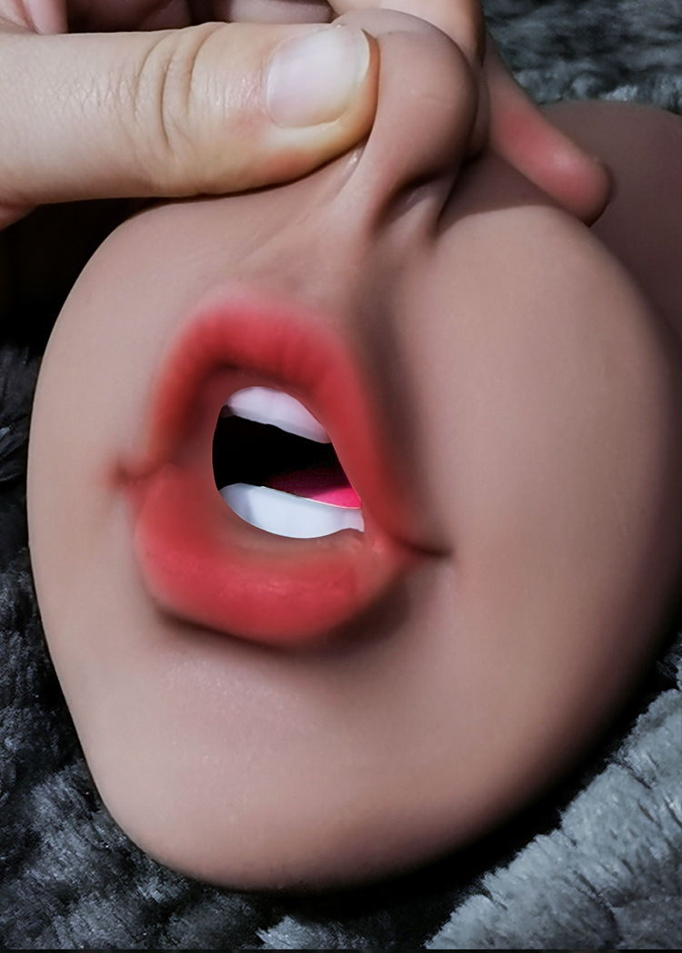 Jiuai Deep-Throat Male Masturbator Cup TPE Simulated Oral Inverted Mold Adult Toy — detail image 4