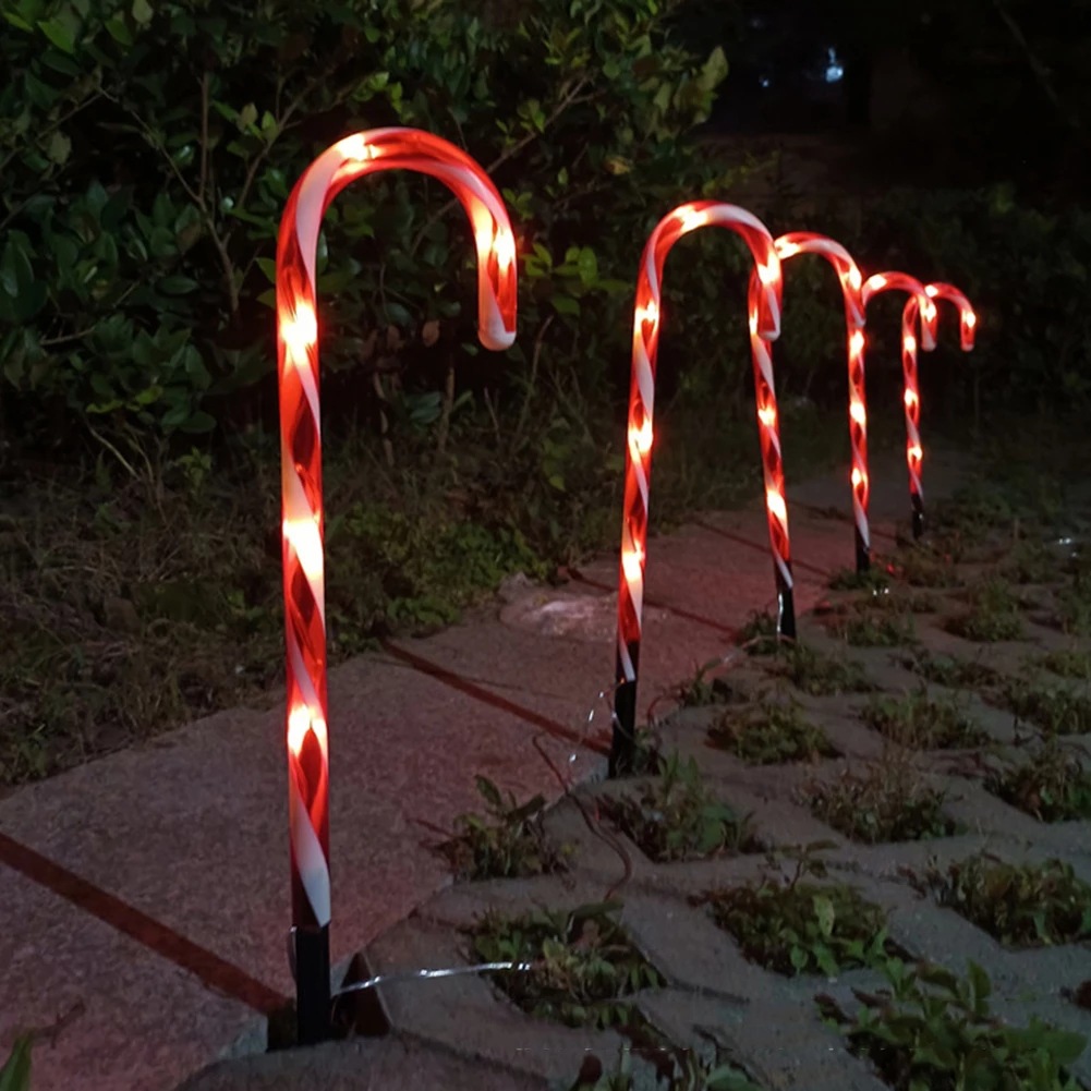 Solar Ground Plug Cane Lamp