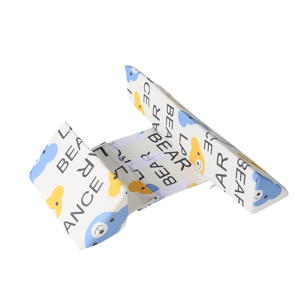 Almohada de bebé Lado de bebé almohada para dormir almohada que forma la cabeza anti-Desviación extraíble lavable soporte de cintura almohada de bebé anti-escupir leche transfronteriza caliente