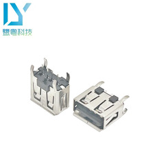 USB AF 2.0 4PINĸ��/���_��ʽֱ��DIP ���Ǿ�߅ ����Aĸ/H=10.5