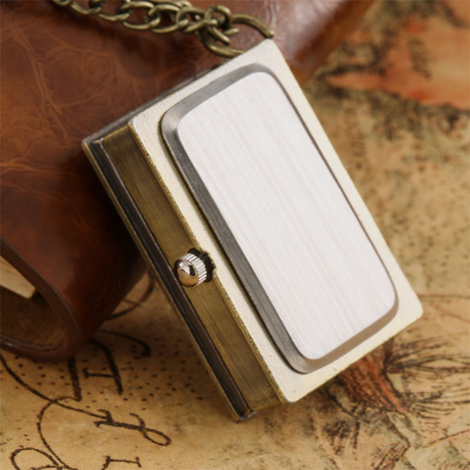 Casual, Daily Occasion Quartz Movement Book, Anime, Cartoon Pattern Retro Vintage Style Book Anime Cartoon Alloy Strap Quartz Pocket Watch