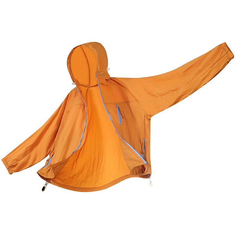 Трансграничная летняя уличная одежда из ледяного шелка UPF50 + для мужчин и женщин, дышащая повседневная солнцезащитная одежда с защитой от ультрафиолета, многофункциональная