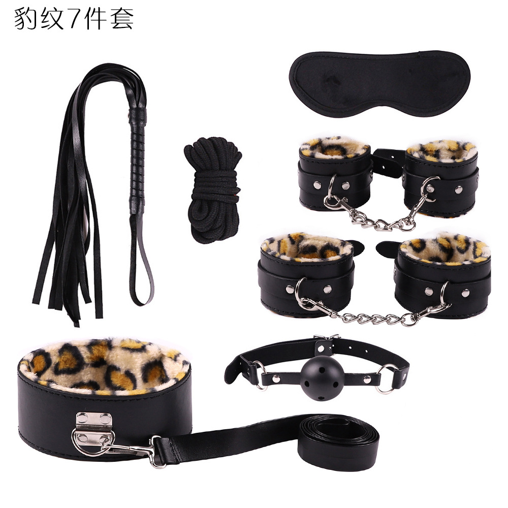 SM comercio exterior de 10 piezas de cuero sexy traje de peluche vinculante de 10 piezas juguetes alternativos productos sexuales
