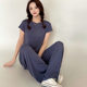 2025 New Modal Spring and Summer Cool Pajamas Wearing Women's Home Clothes suit Loose plus size Design Sense