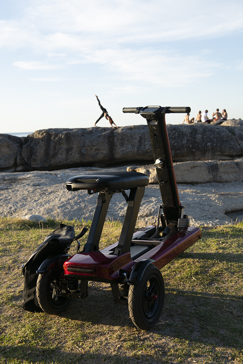 Aluminum Alloy Smart Electric Scooter Folding Three-Wheel Electric Car Disabled Battery Car Smart Lithium Car
