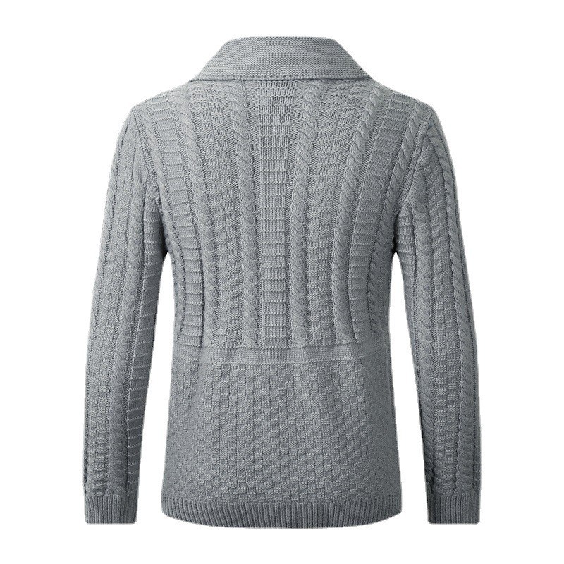 Nuevo cárdigan informal de otoño 2023 de Amazon para hombre, de manga larga, moderno, urbano, con solapa, de punto, para hombre, en AliExpress