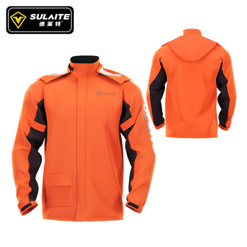 SULAITE Motorcycle Raincoat and Rain Pants Set Outdoor Cycling Full Body Split Raincoat Pants with Hidden Shoe Covers