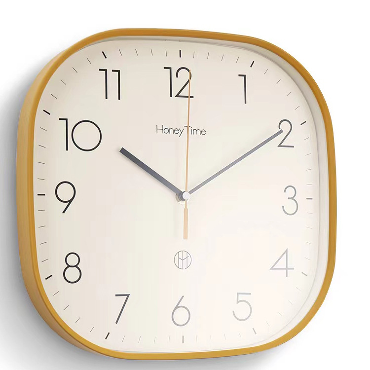 Reloj de pared moderno sin perforación simple reloj de pared sala de estar reloj doméstico 2023 nuevo reloj de pared cuadrado red grande reloj