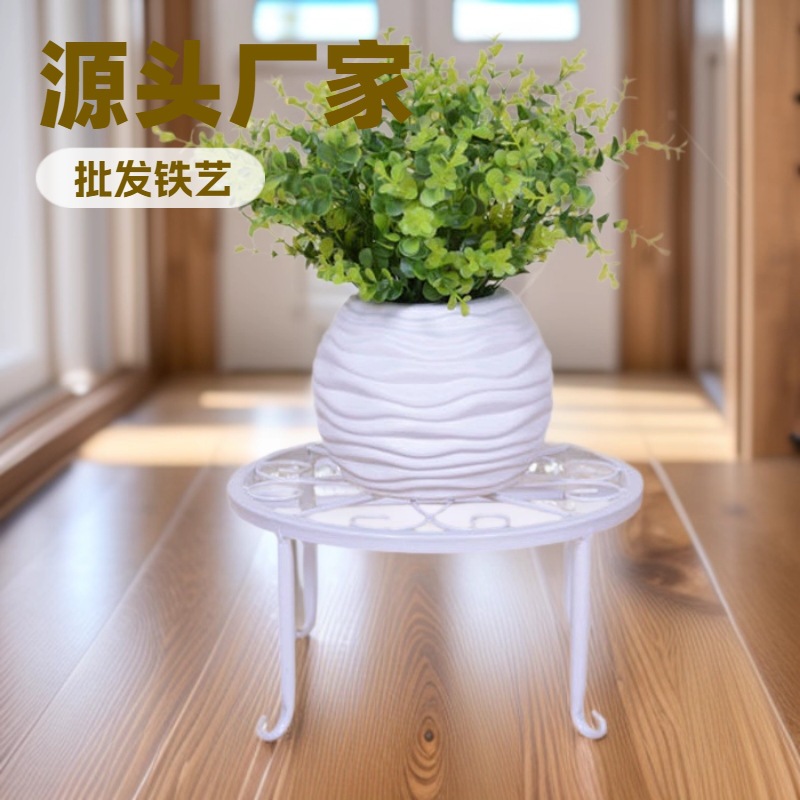 跨境出口金属花架花盆支架金属花架金属花盆支架