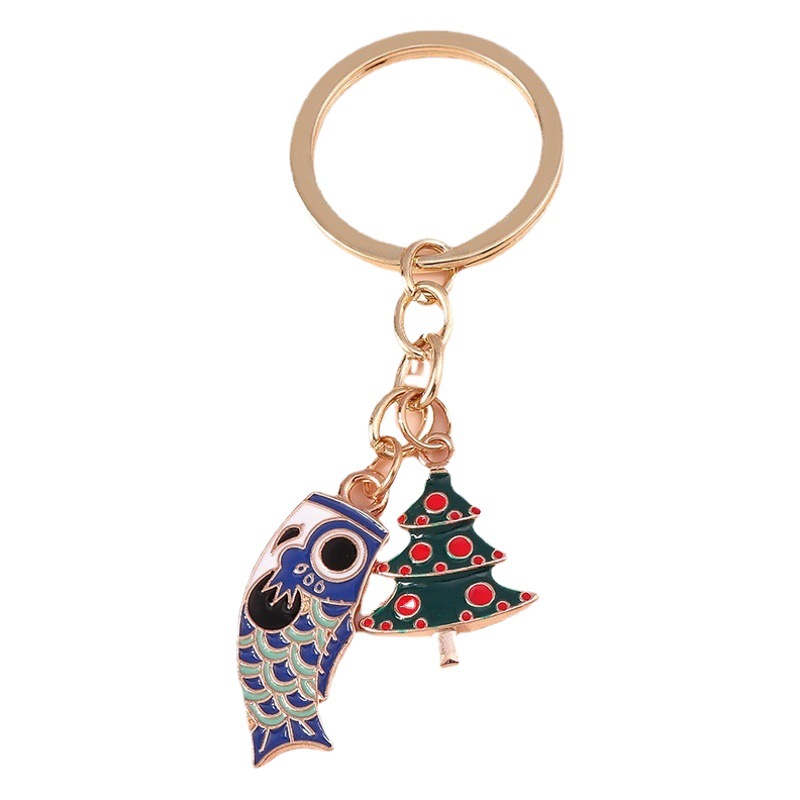 2023 nuevo llavero de Navidad llavero Santa Claus árbol de Navidad Bell guantes accesorios adornos colgantes