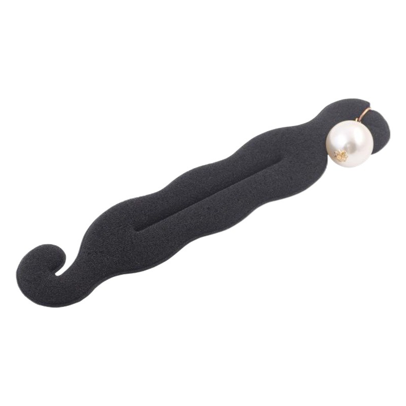 Simple ball head updo tool Korean style headwear hair accessories sponge double hook updo hair stick upgraded version pearl hair curler