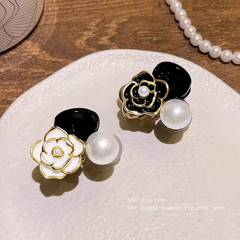 Горный чай из жемчуга, crab pin, челка, зажим для волос, аксессуар для волос, заколки