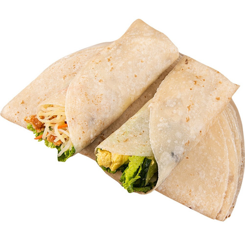 Handmade thin pancakes, Shandong-style flatbreads, pan-fried flatbreads, braised chicken wrap pancakes, breakfast hand-panned pancakes, wholesale distribution