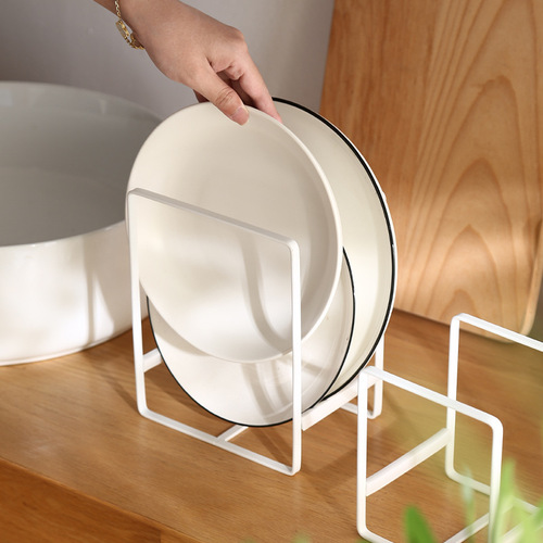 Direct Manufacturer Sales Japanese Style Kitchen Dish Drain Bowl Rack Household Small and Large Size Bowl Plate Storage Bowl Dish Stand with Silicone Cover