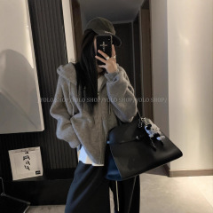 YOLOSHOP 【叠叠乐2.0】韩系连帽毛衣内搭慵懒风针织开衫拉链外套