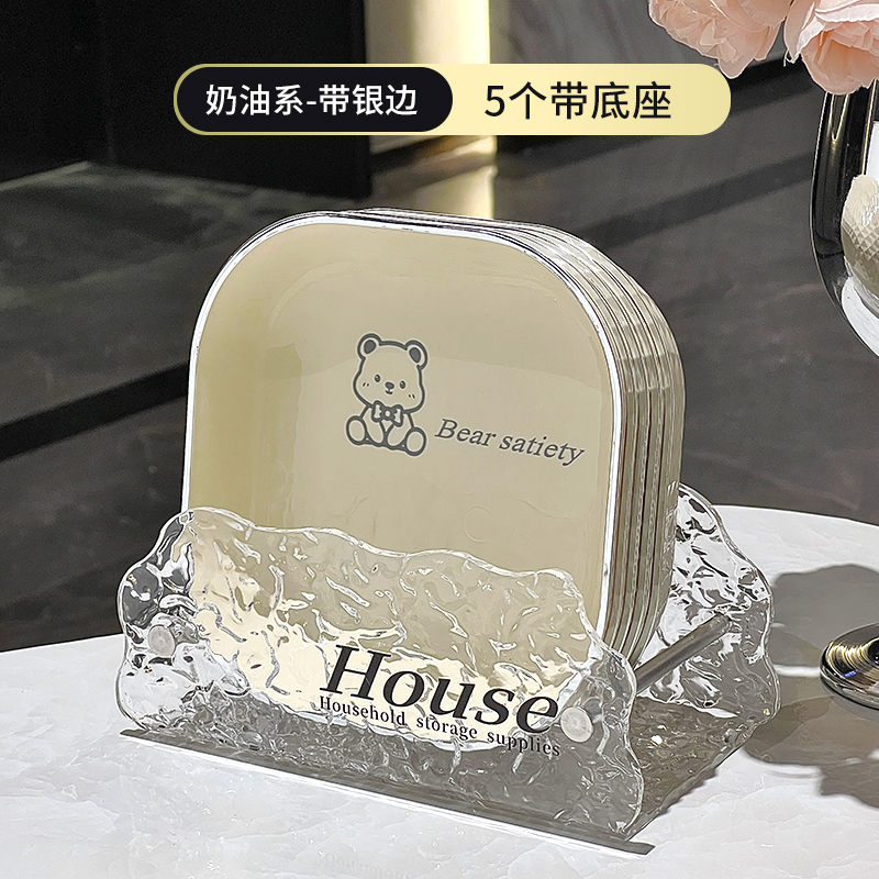 骨吐き皿、家庭用食品グレードのテーブルゴミ残渣皿、小皿、軽くて豪華な骨吐き皿、収納フルーツ皿|undefined