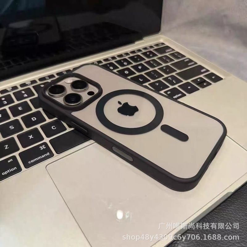 适用iphone16promax磁吸手机壳苹果16透明亚克力保护套AI相机触控|undefined