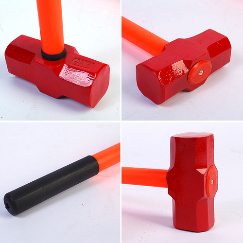 Iron hammer, octagonal hammer, wholesale head, fire heavy demolition wall hammer, high carbon steel masonry hammer, wall smashing hand hammer
