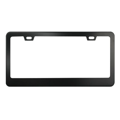 plate frame supports a variety — License plate holder/license plate holder - square-hole-pointed-aluminum-alloy-black