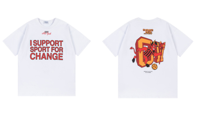 トレンディな漫画落書き油絵矢印半袖男性と女性ルーズカップル OFW 純綿半袖 Tシャツ夏 mk ゼブラ|undefined