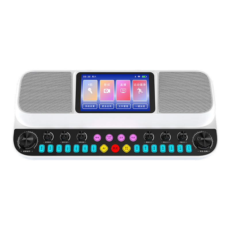 布谷鳥K600Xライブカラオケサウンドカード一体型スピーカー 室内/屋外 家庭用カラオケ ワイヤレスBluetoothスピーカー|undefined