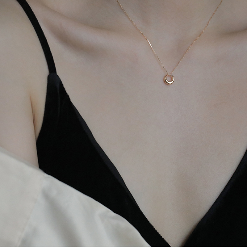 Wassertropfen Halskette In Roségold Für Damen, Elegantes Design_voghion.com