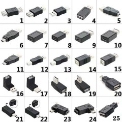 Supply USB 2.0 Adaptor Connector Set of 10 for Android Mini/Micro Adapter Male to Female Head